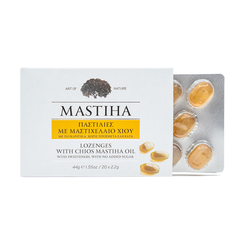 Pastillas con masilla de Quíos.