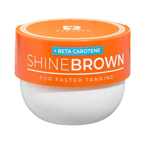 Crema Shine Brown con betacaroteno para el bronceado