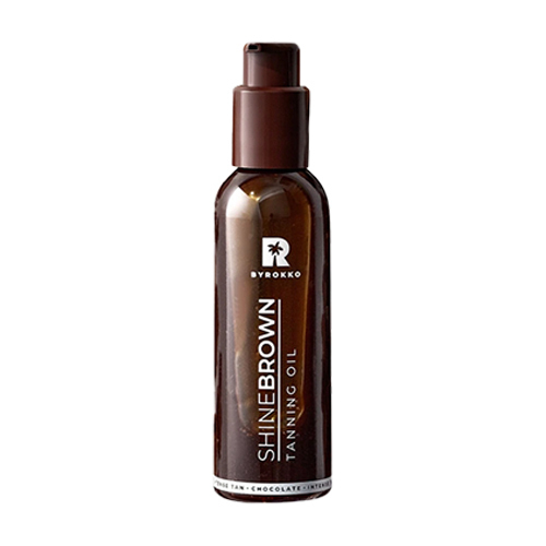 Aceite de chocolate marrón Shine Brown para un bronceado más rápido.