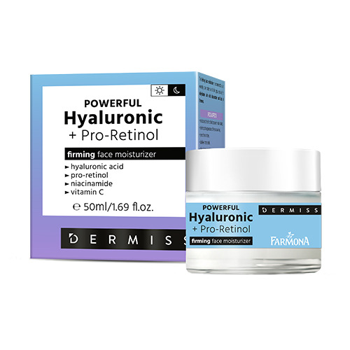 Crema con ácido hialurónico y pro-retinol.