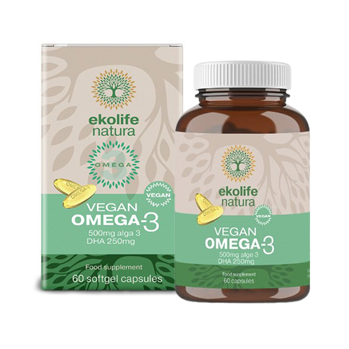 Omega-3 vegano, cápsulas blandas