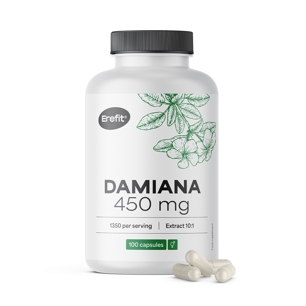 Damiana 450 mg - extracto 10:1.