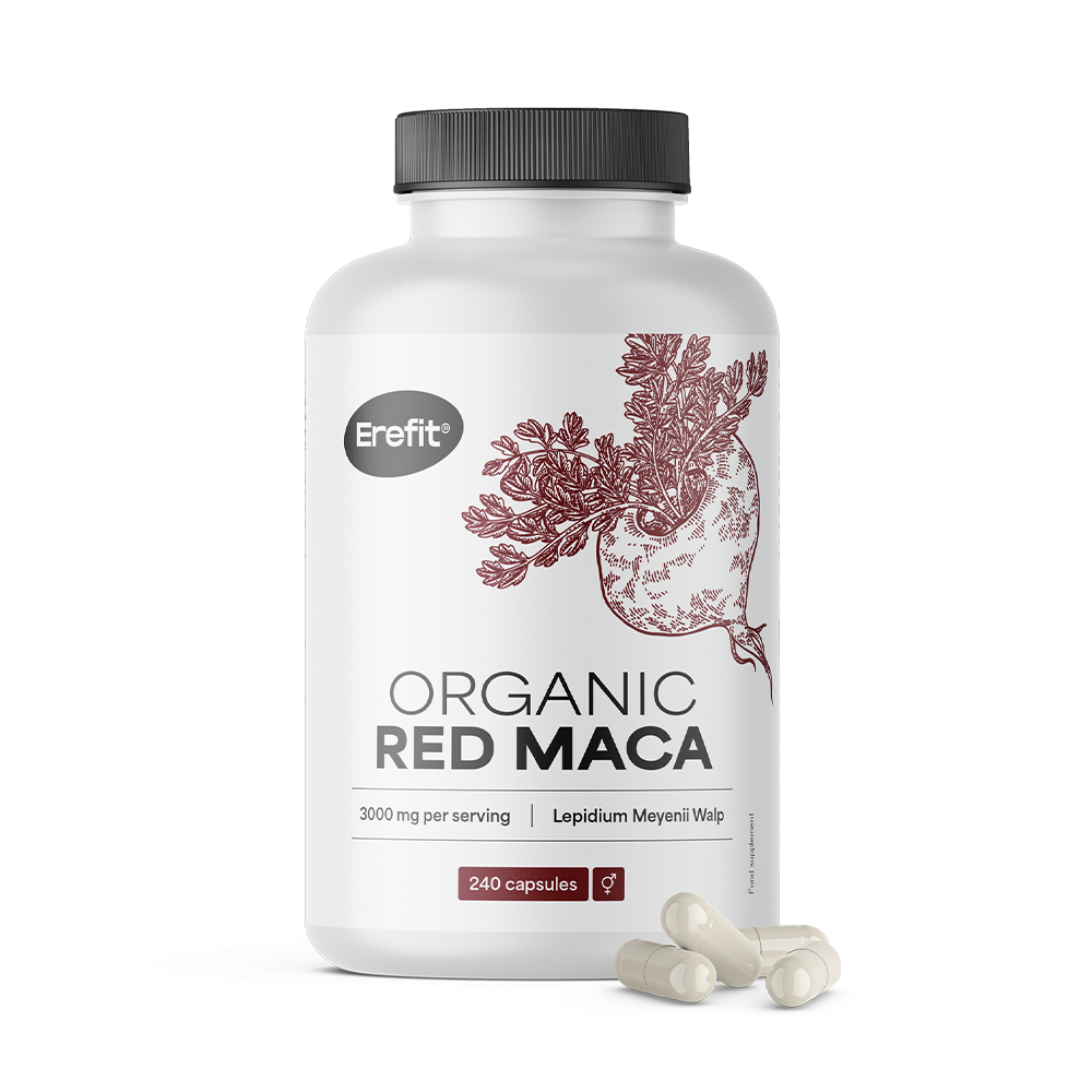 BIO Maca roja 3000 mg con vitamina C natural.