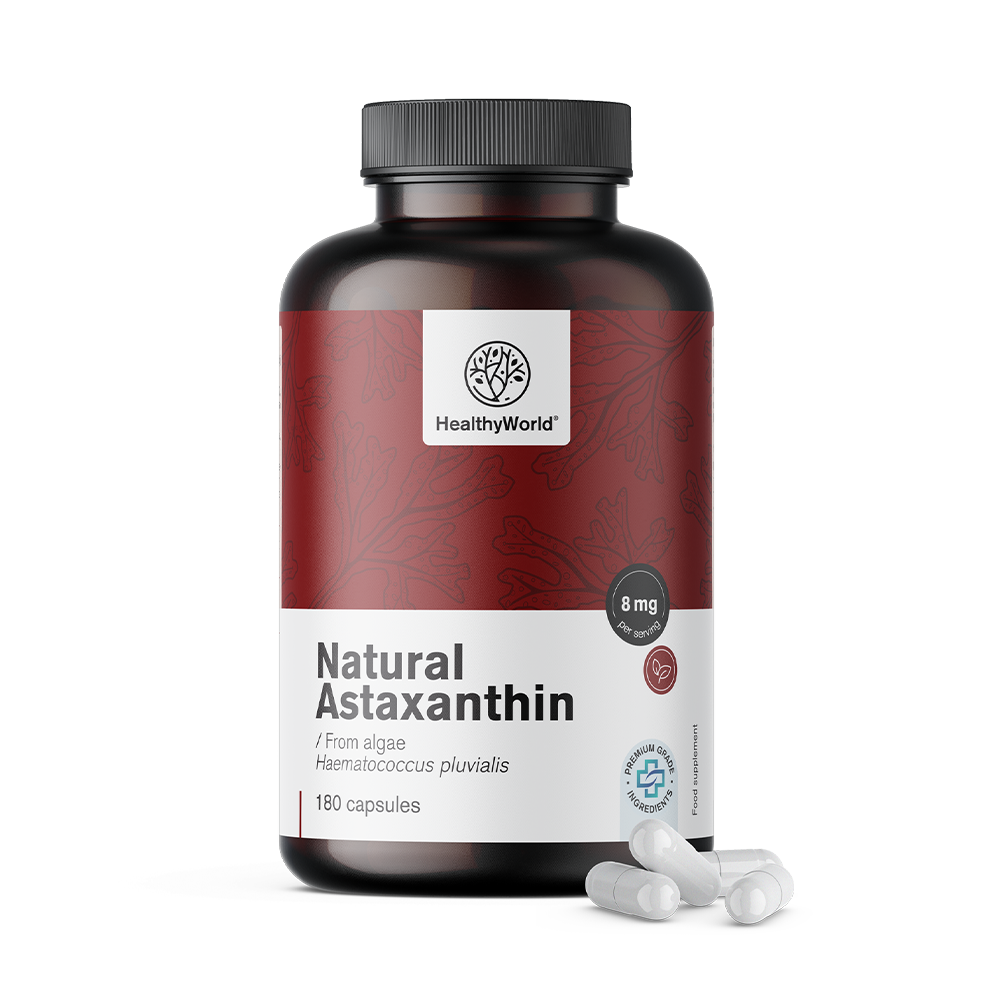 Astaxantina natural 8 mg en cápsulas