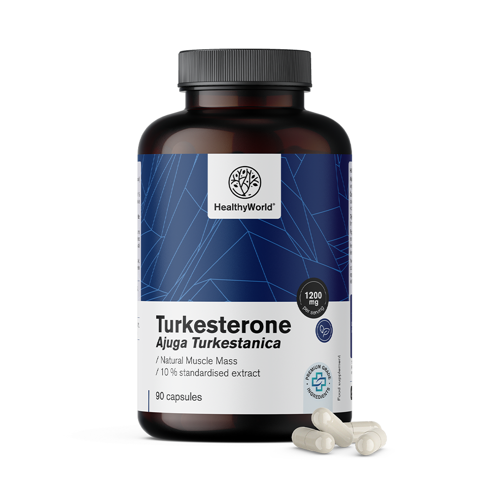 Turkesterona 1200 mg en cápsulas.