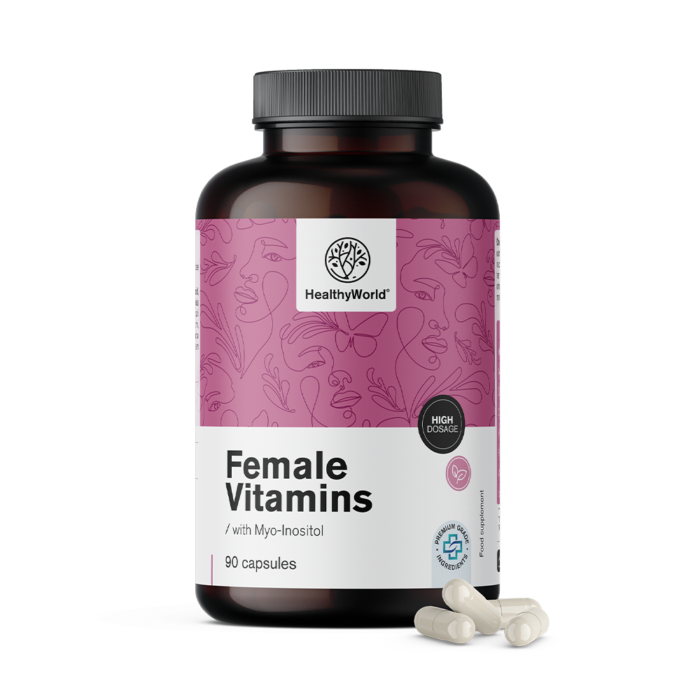 Vitaminas para mujeres con mio-inositol.