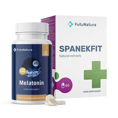 Sueño tranquilo: Melatonina + Spanekfit