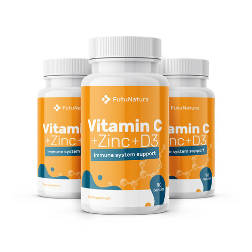 Vitamin C + cink + vitamin D3