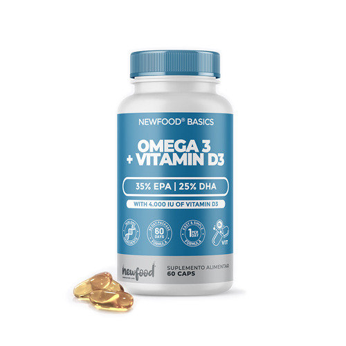 Omega 3 + vitamina D3, cápsulas.