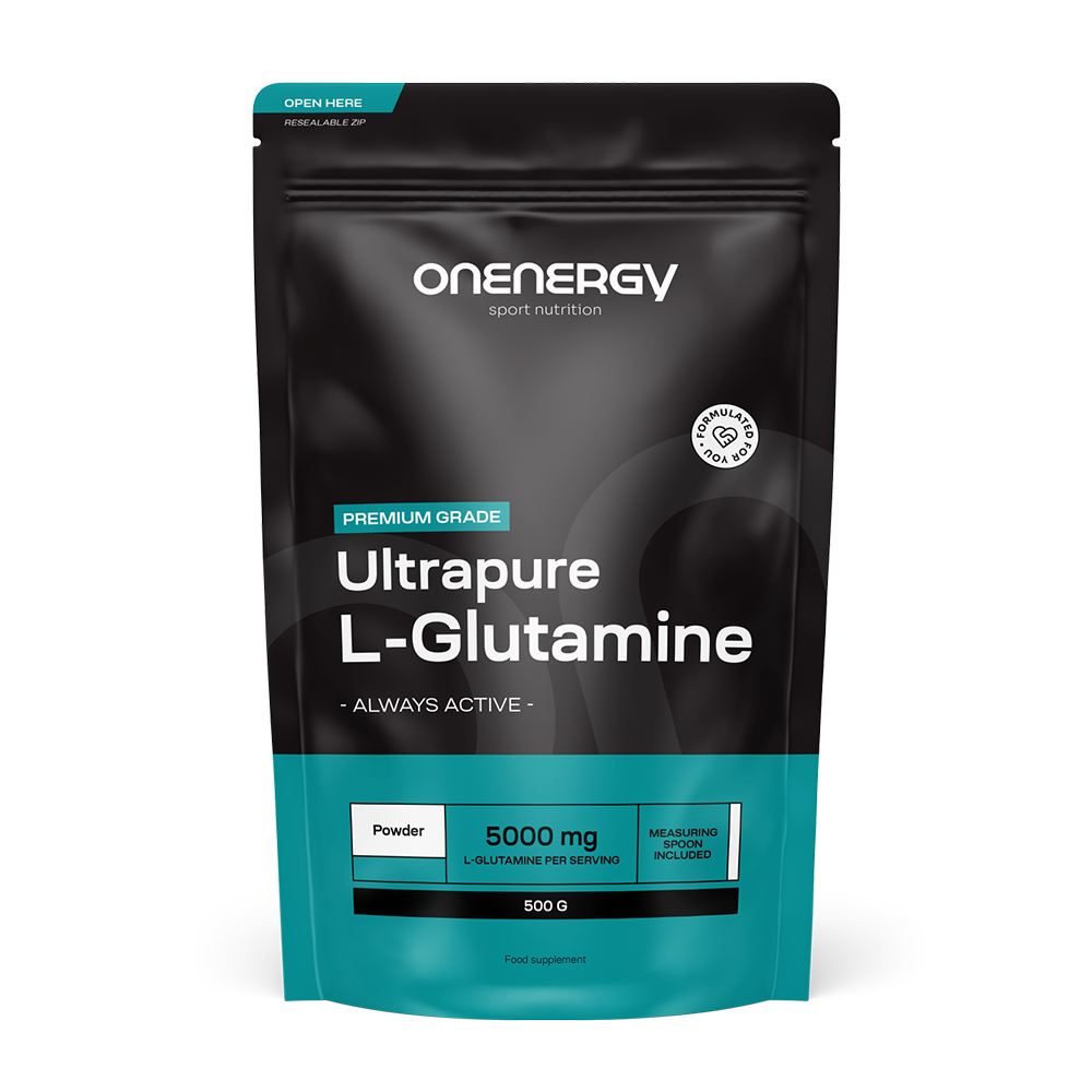 L-glutamin - polvo para preparar una bebida.