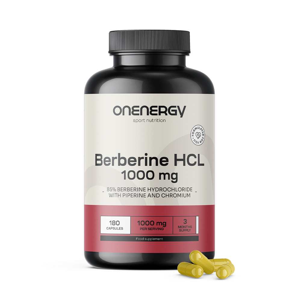 Berberina HCL 1000 mg - con piperina y cromo