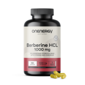 Berberina HCL 1000 mg - con piperina y cromo, 180 cápsulas