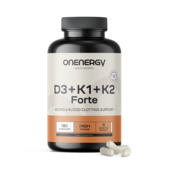 Vitamina D3 + K1 + K2 FORTE, 180 cápsulas