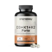 Vitamina D3 + K1 + K2 FORTE, 180 cápsulas