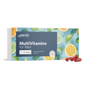 Multivitamini za moške = Multivitaminas para hombres.