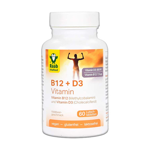 Vitaminas D3 + B12 veganas