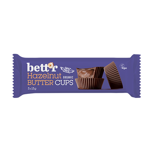 BIO Nut Butter Cups – mantequilla de avellanas y chocolate